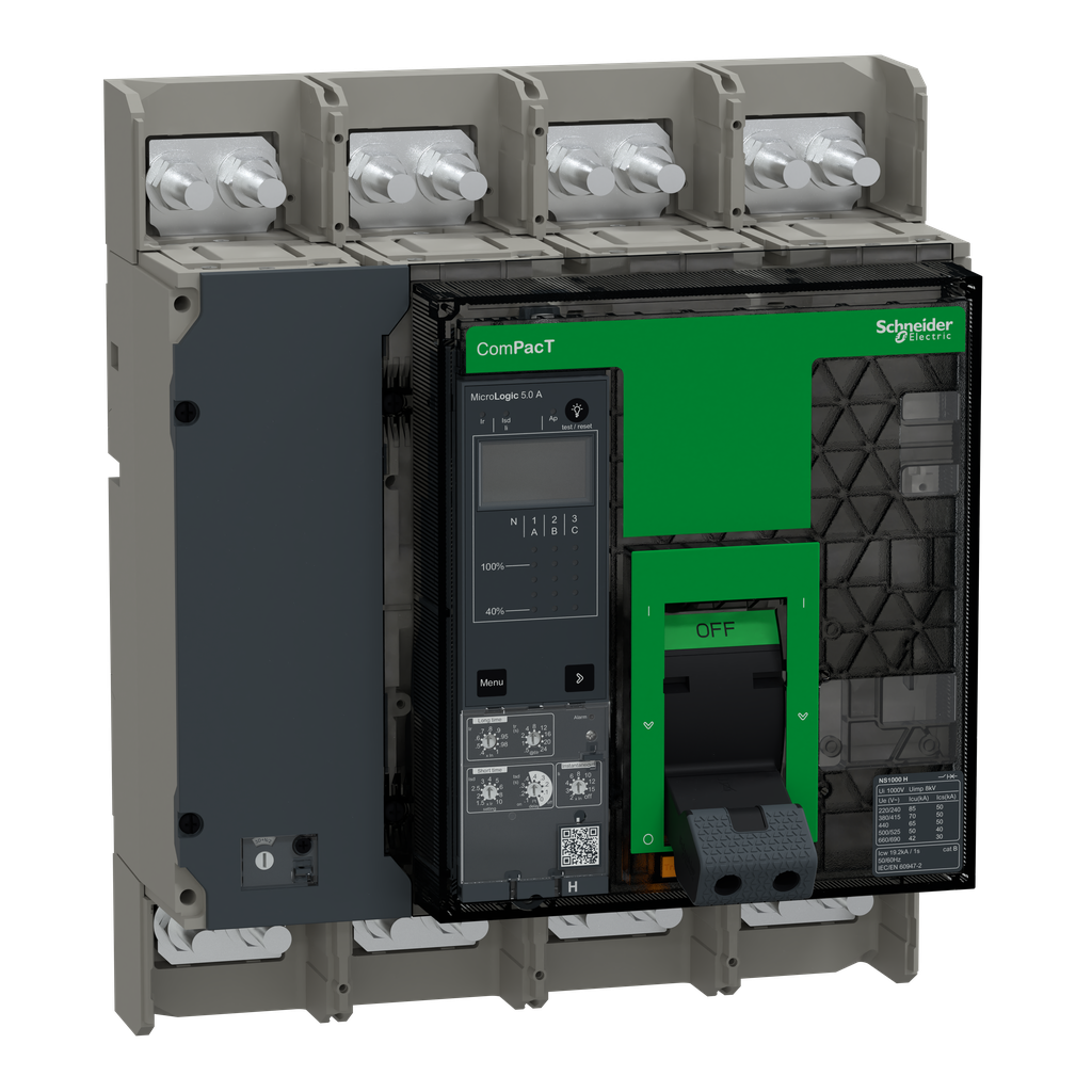 ComPacT NS1000H - disjoncteur - MicroLogic 5.A 1000A - 4P - 70kA - fixe - manuel