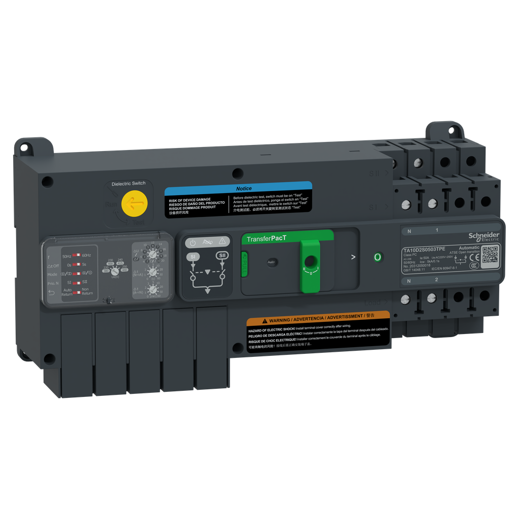 TransferPacT TA100 - inverseur de sources - commutateurs - 50A - 2P - 230Vca
