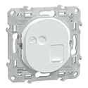 Ovalis - prise RJ45 cat.6 STP - grade 2TV min à grade 3TV (+ multimédia)- Blanc