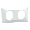 Ovalis - Lot de 180 plaques - 2 postes Horizontal - finition blanc S320704