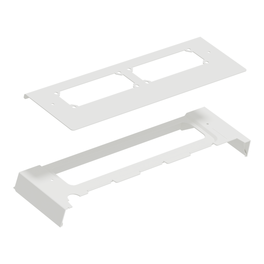 PrismaSeT G - Plaque passe-câble découpée sur toit bandeau vert - L600
