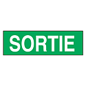 Pictogramme pour boitier AA avec inscription "Sortie"