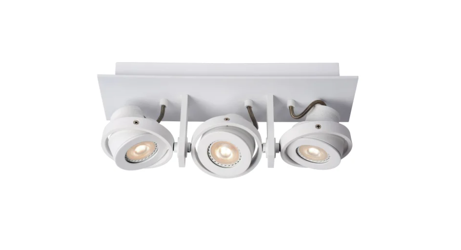LANDA Spot plafond-Blanc-LED Dimm.-3xGU10-5W