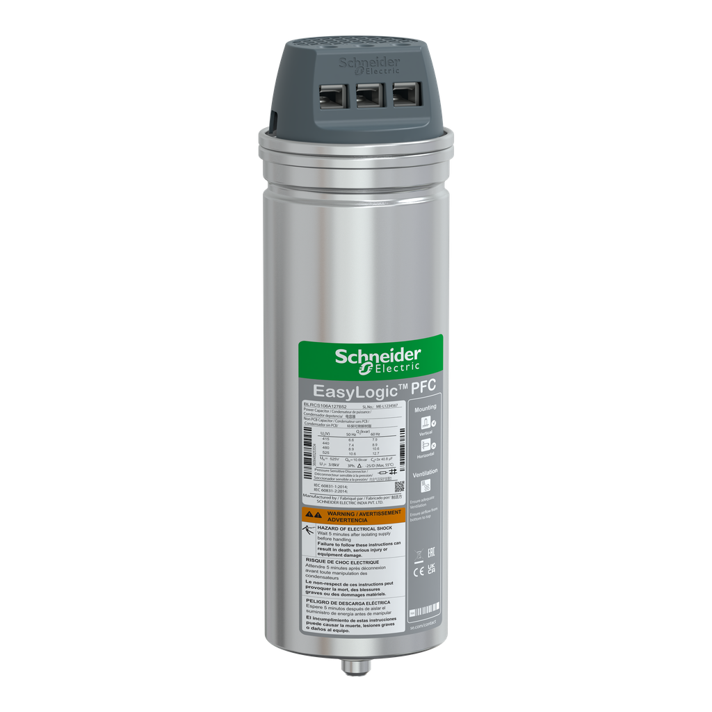 CONDENSATEUR CAN SDY 10.6 /12.7KVAR 525V
