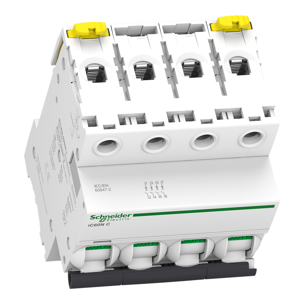 Acti9 iC60N - Disjoncteur - 4P - 20A - Courbe C - 400Vca - 6000A/10kA