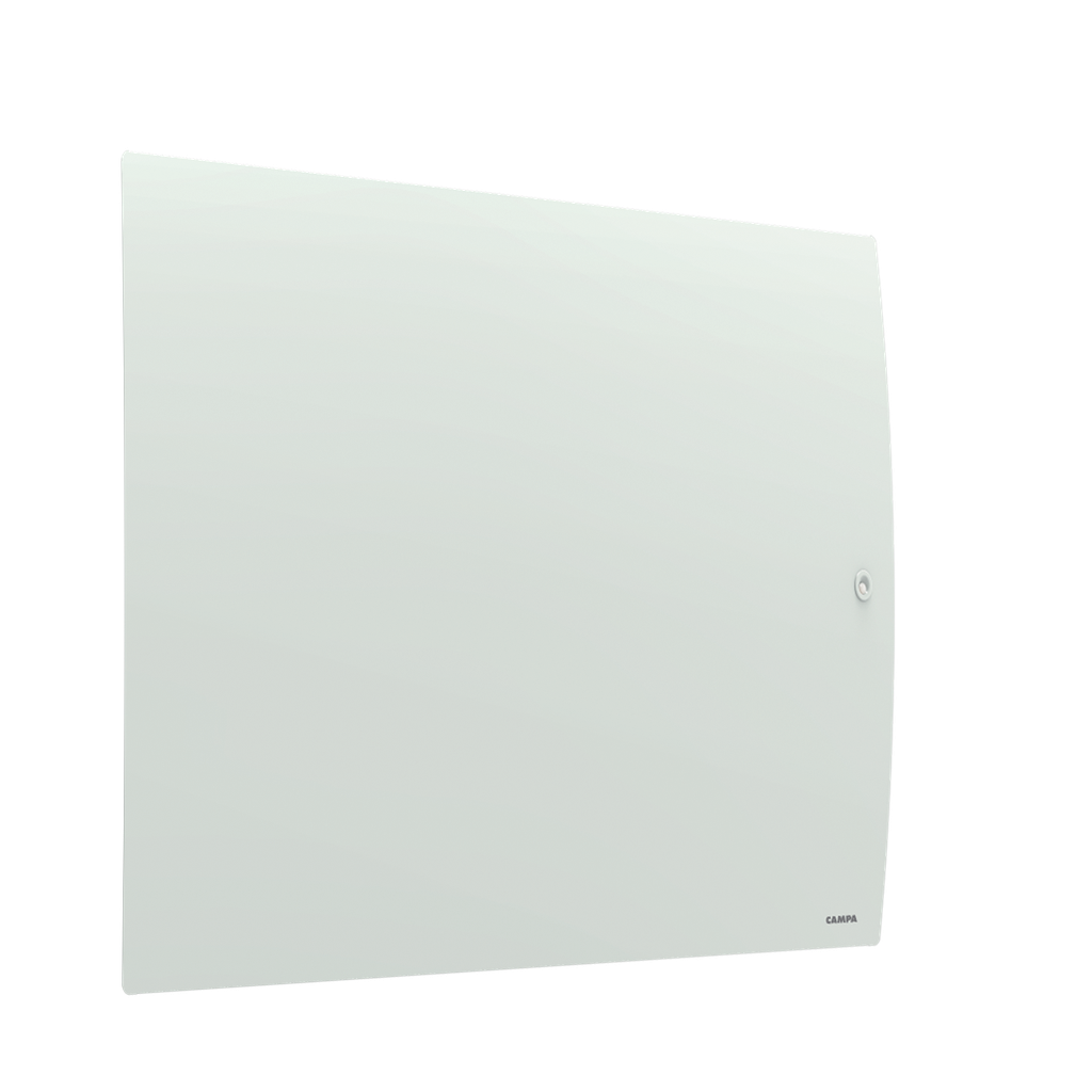 Radiateur connecté Campalys - horizontal - 1000W - blanc satiné