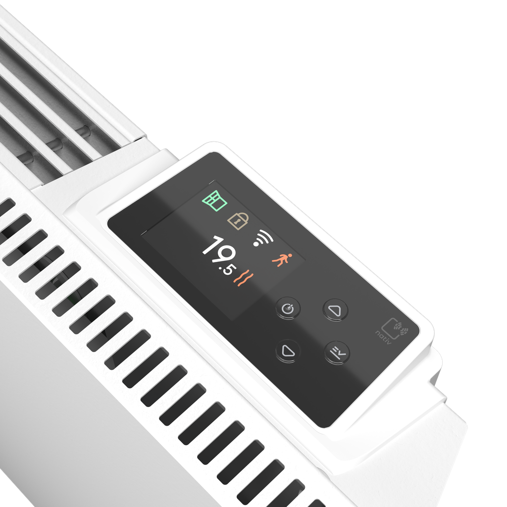 Radiateur connecté Chamane nativ horizontal - 1000 watts - blanc