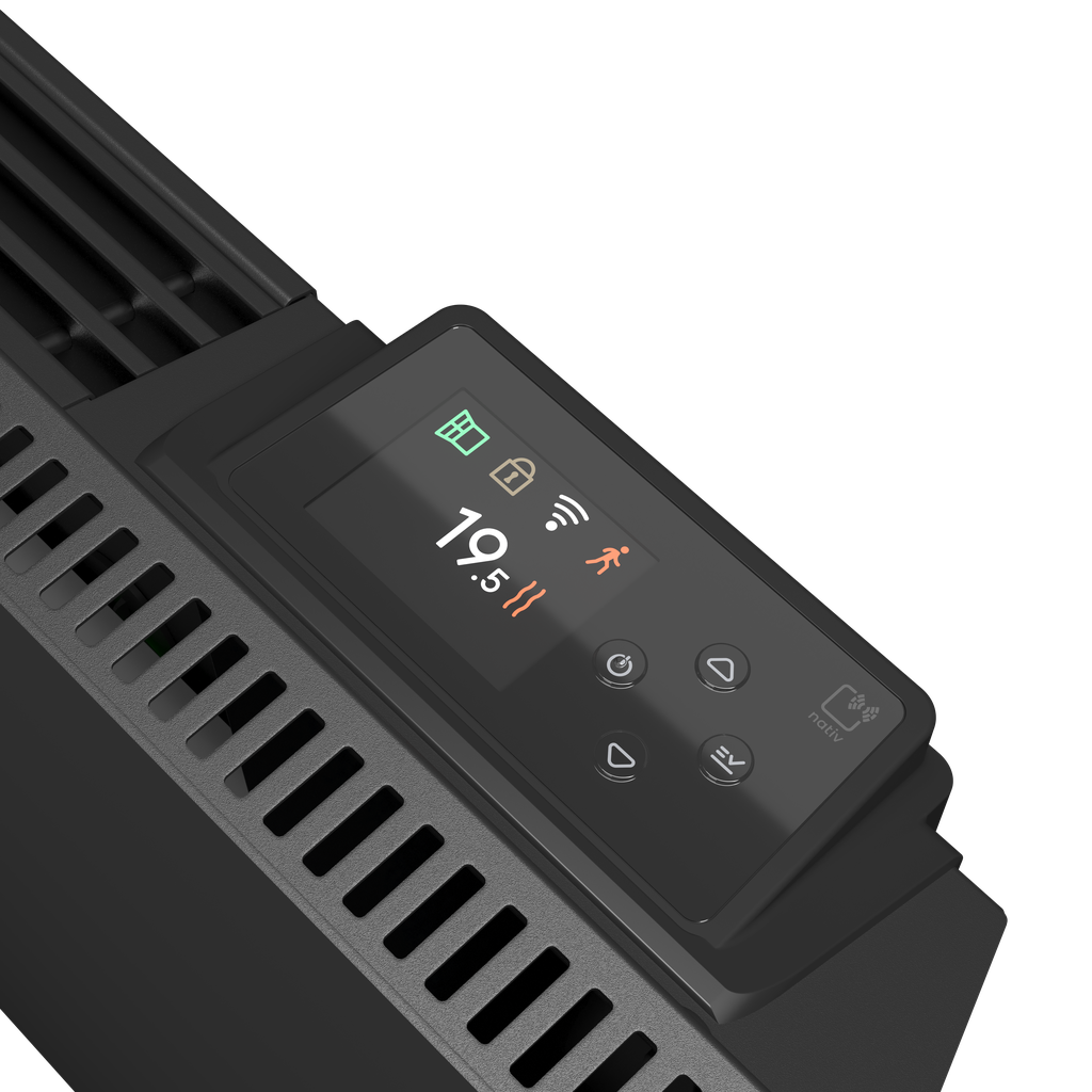 Radiateur connecté Chamane nativ horizontal - 750 watts - anthracite