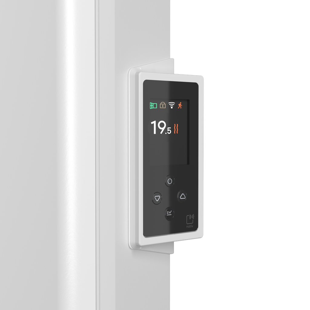 Radiateur connecté Chamane nativ vertical - 1500 watts - blanc