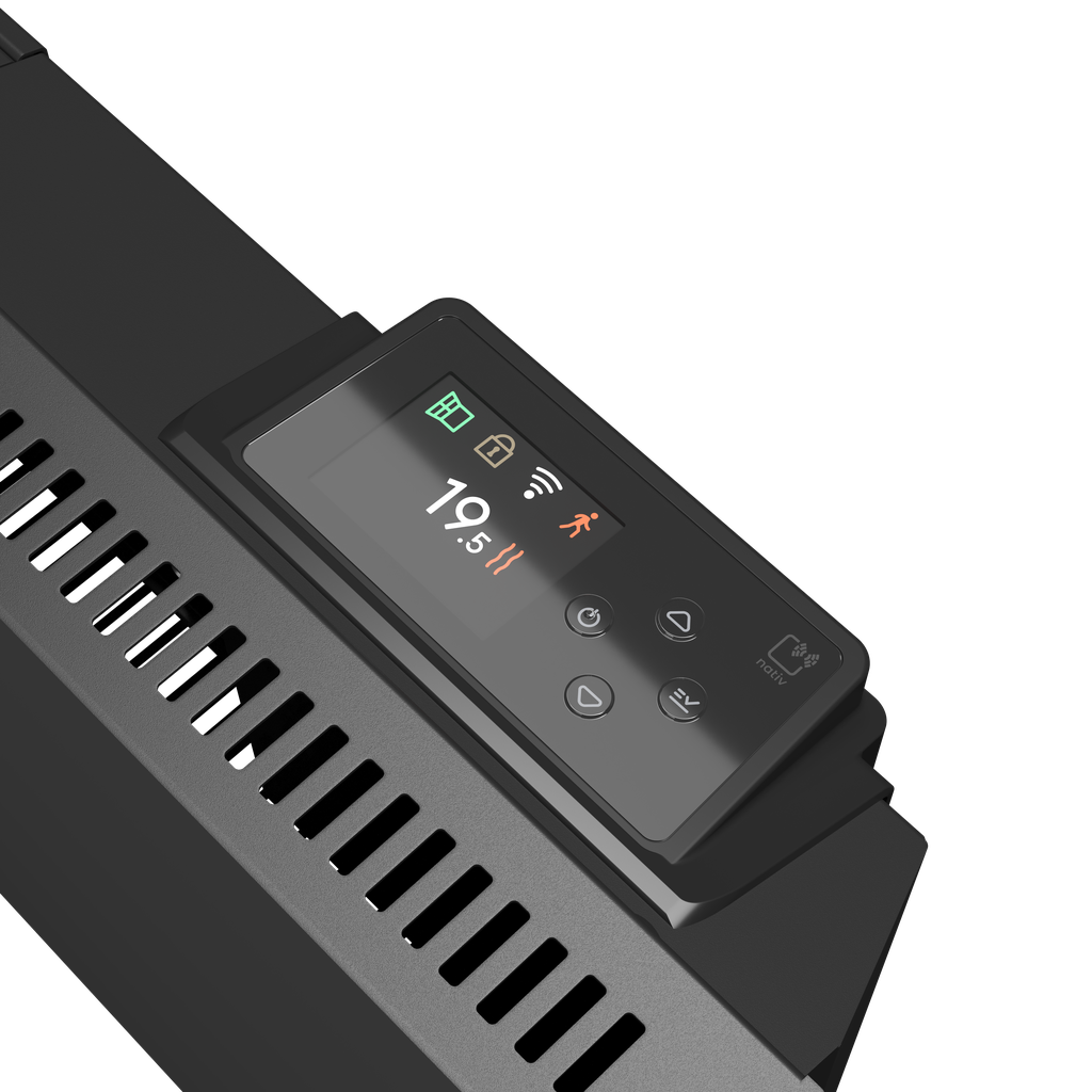 Radiateur connecté Chamane nativ plinthe - 1000 watts - anthracite