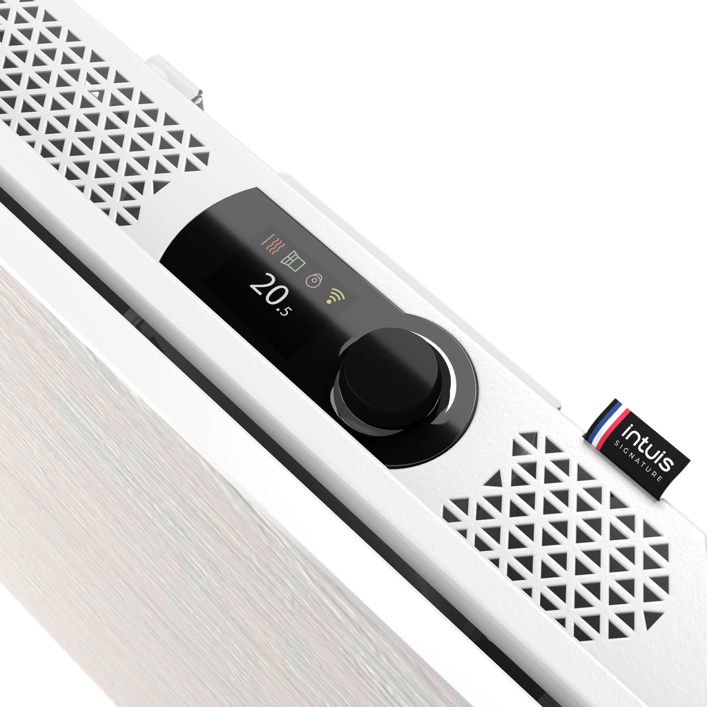 Radiateur connecté KERAMOS nativ Horizontal 1000W Céramique blanc ardoise
