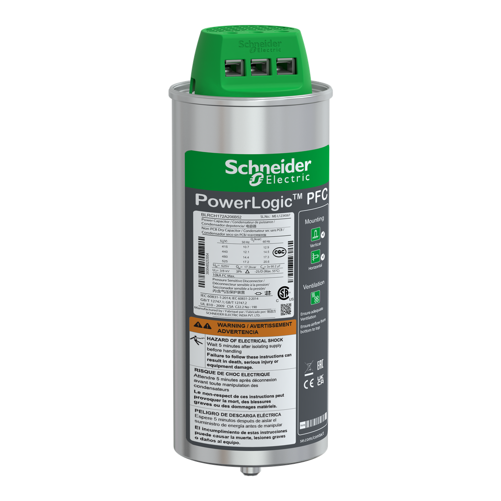 VarPlusCAN condensateur HDY 17.2kvar 525V