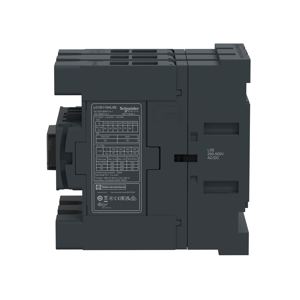 TeSys Deca Advanced - CTR Deca 115A 3P 200-500V ACDC EvLk