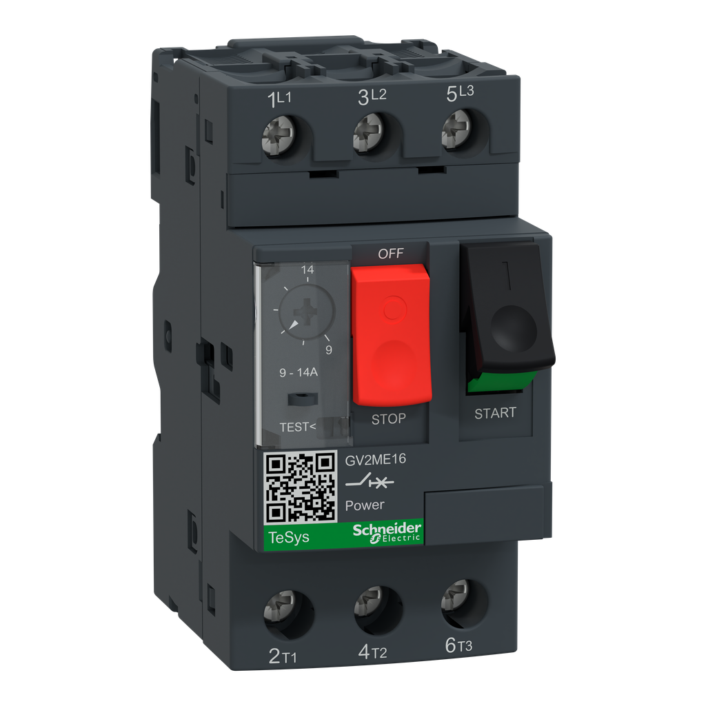 TeSys - disjoncteur moteur magnéto-thermique GV2ME - 3P - réglage th. 9 à 14A