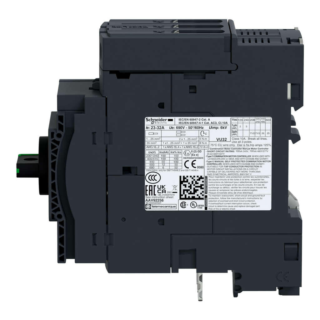 TeSys - disjoncteur moteur GV3 - 3P - 48A à 65A - Everlink BTR (1 bornier)