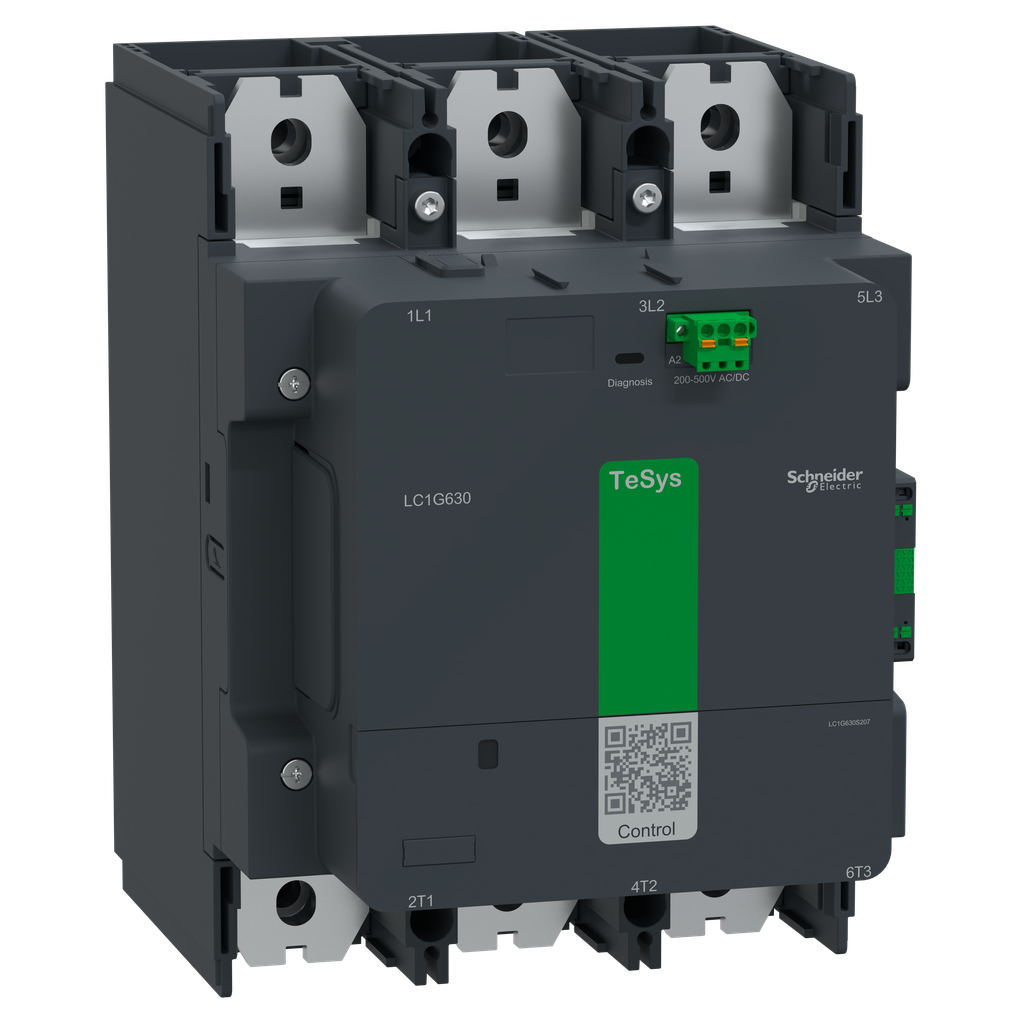 TeSys Giga, 3P(3NO), 630A, bobine AC/DC 200V…500V, application SNCF, Avanced