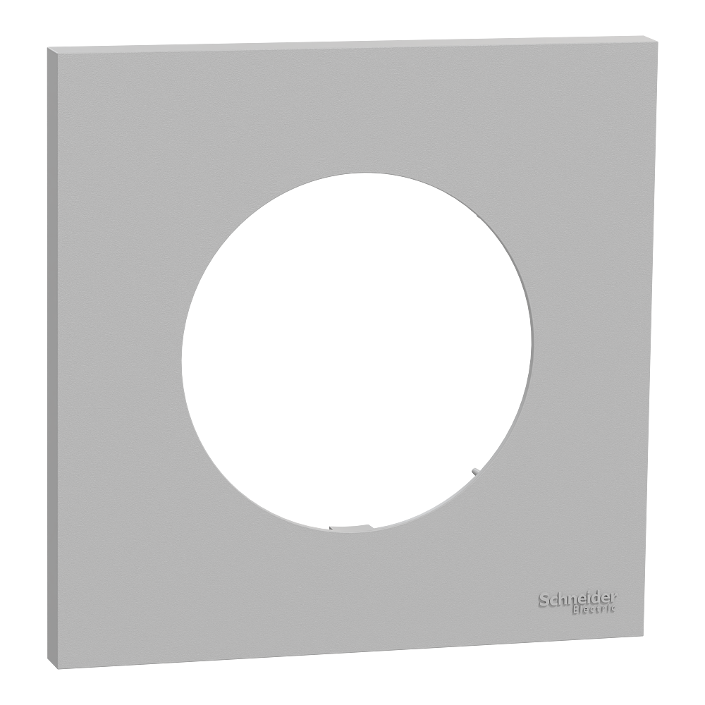 Odace - plaque de finition 1 poste - couleur Gris galet