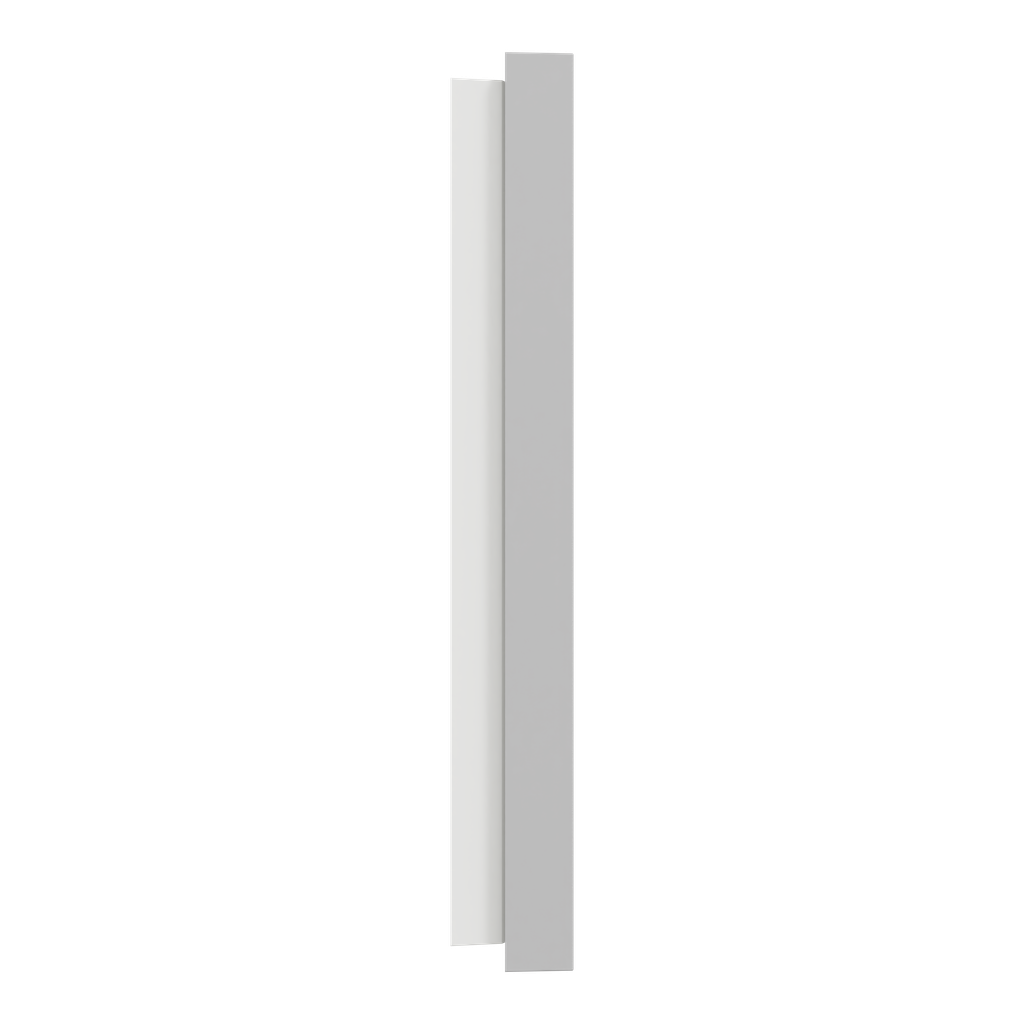 Odace - plaque de finition 2 postes - couleur Gris galet