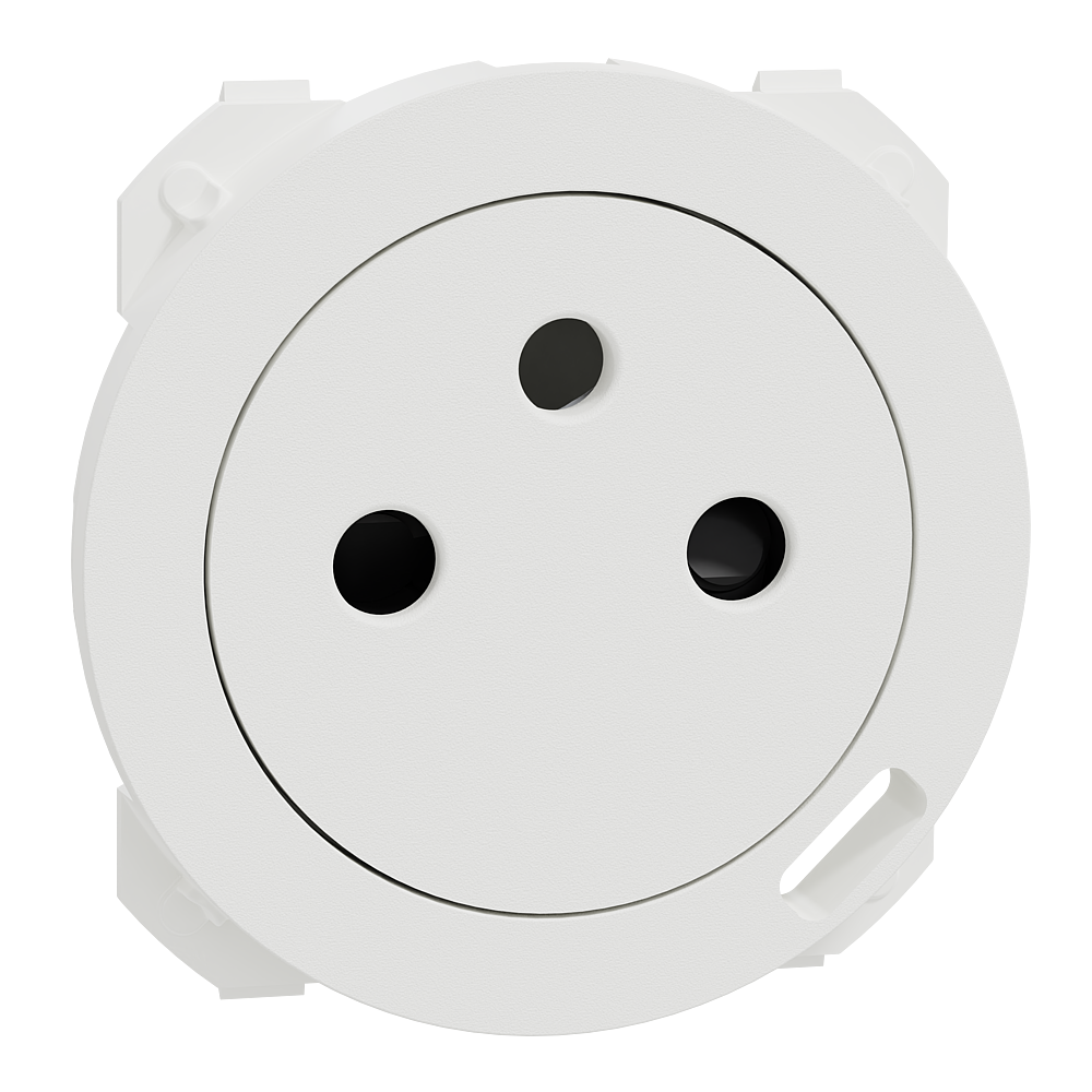 Odace - enjoliveur seul - pour prise affleurante et chargeur USB-C - blanc craie