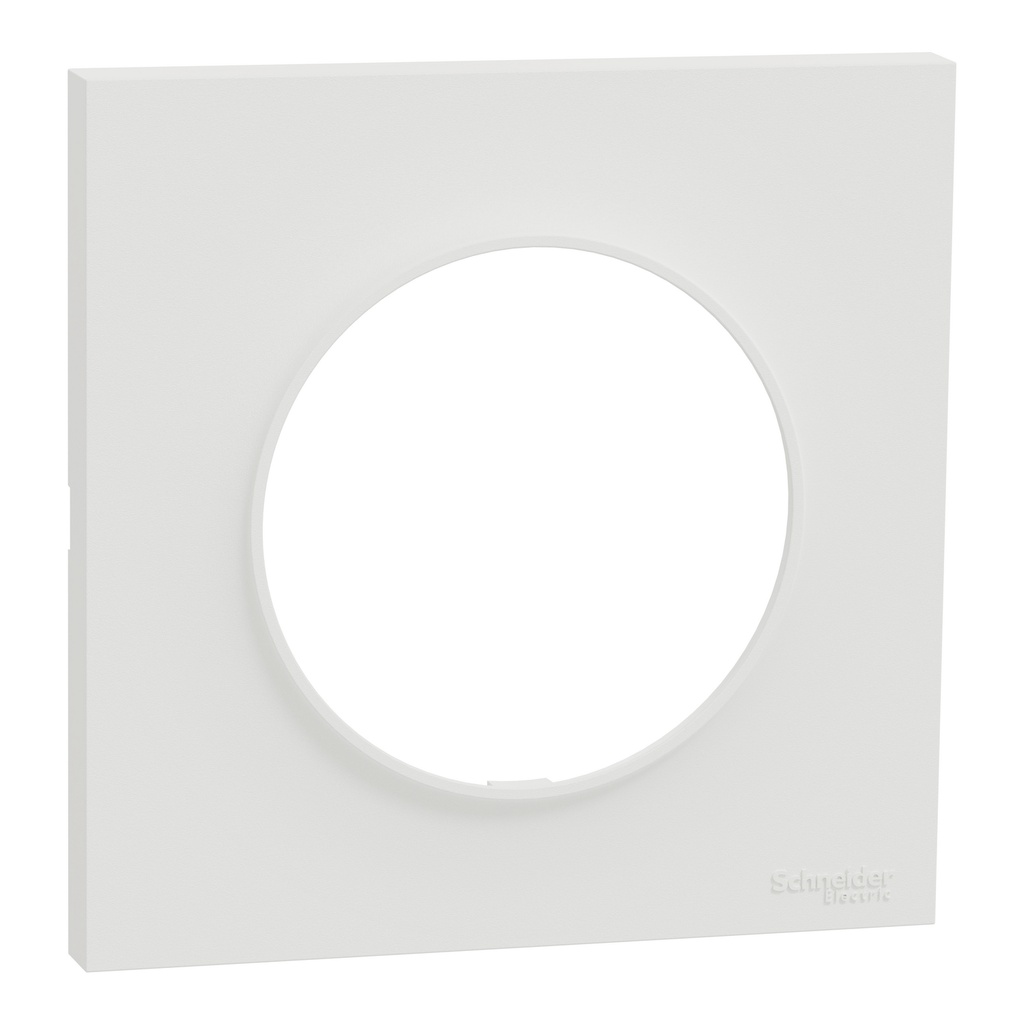 Odace Origine - plaque de finition 1 poste - couleur blanc
