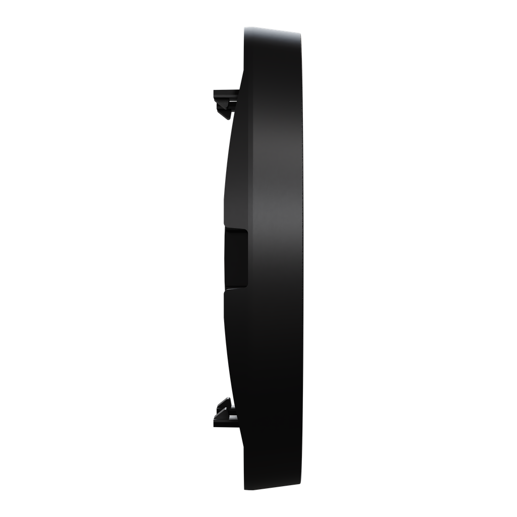 Odace - enjoliveur seul - pour double va-et-vient ou poussoir - noir onyx