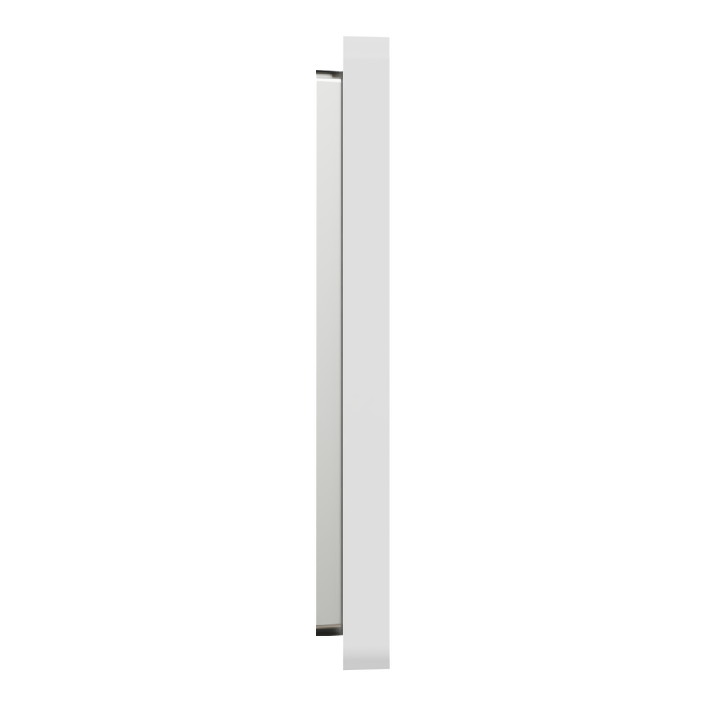 Odace Architecte - plaque de finition 1 poste - effet Céramique Blanc