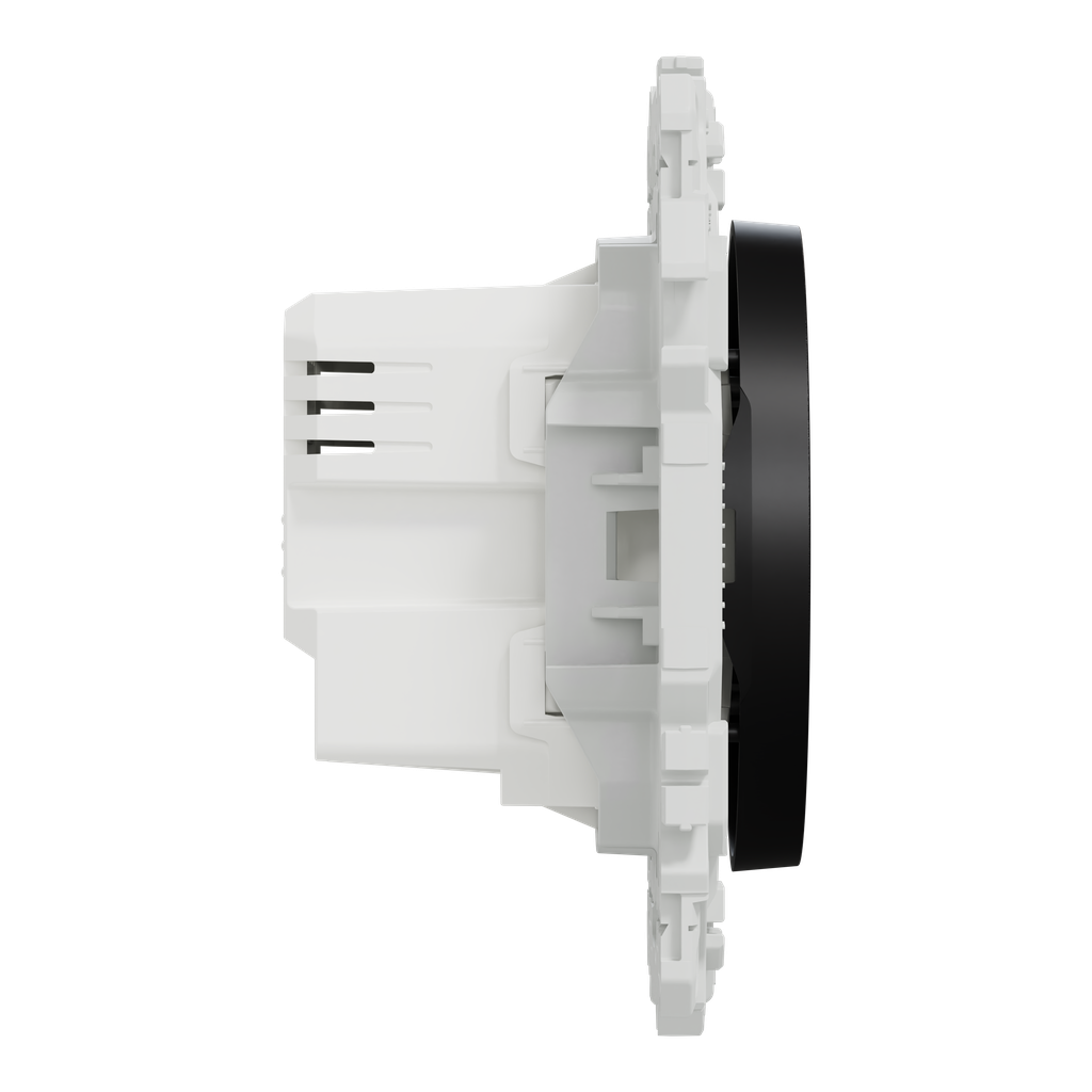 Wiser Odace - bouton poussoir connecté 3 fils 10A zigbee - noir onyx