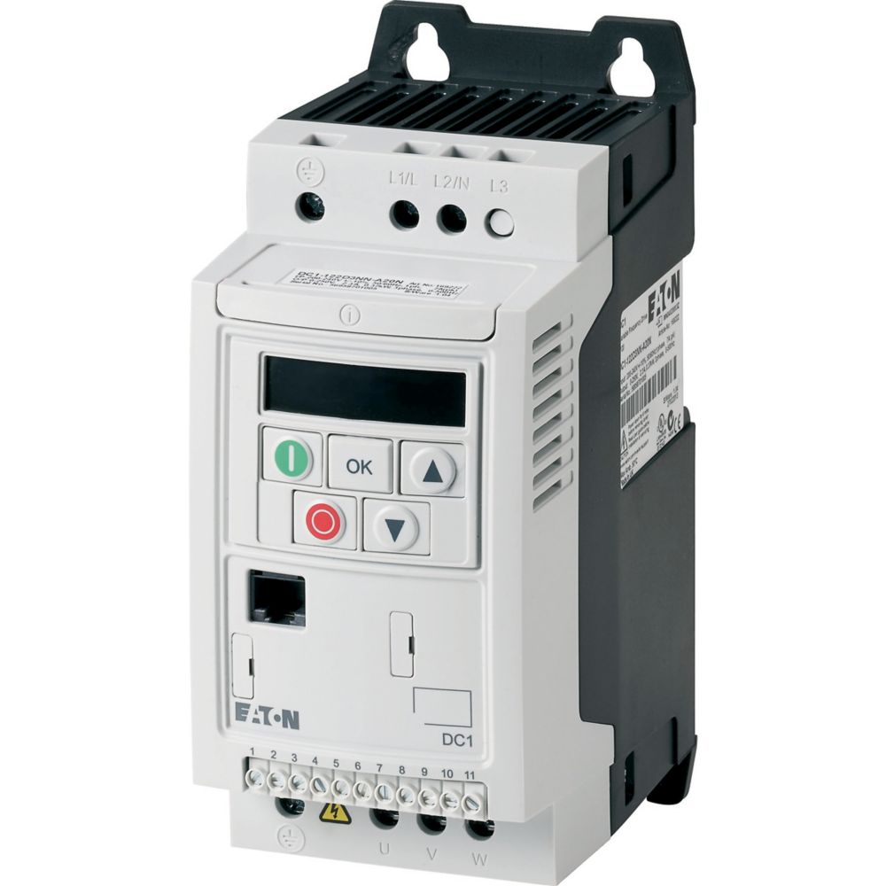 Variateur de vitesse DC1 3~/3~400V 2,2A 0,75kW CEM IP20
