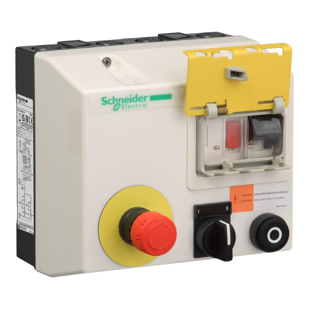 TeSys LJ8K - démarreur coffret étanche - 2 sens - 4kW - 380Vca - transfo 24V