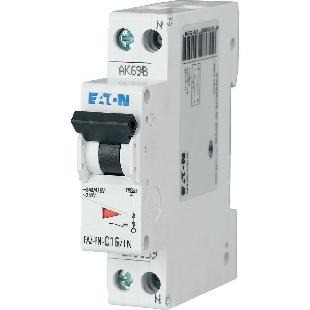 Disjoncteur modulaire FAZ, 10A, , 15kA (IEC/EN 60947-2), courbe P