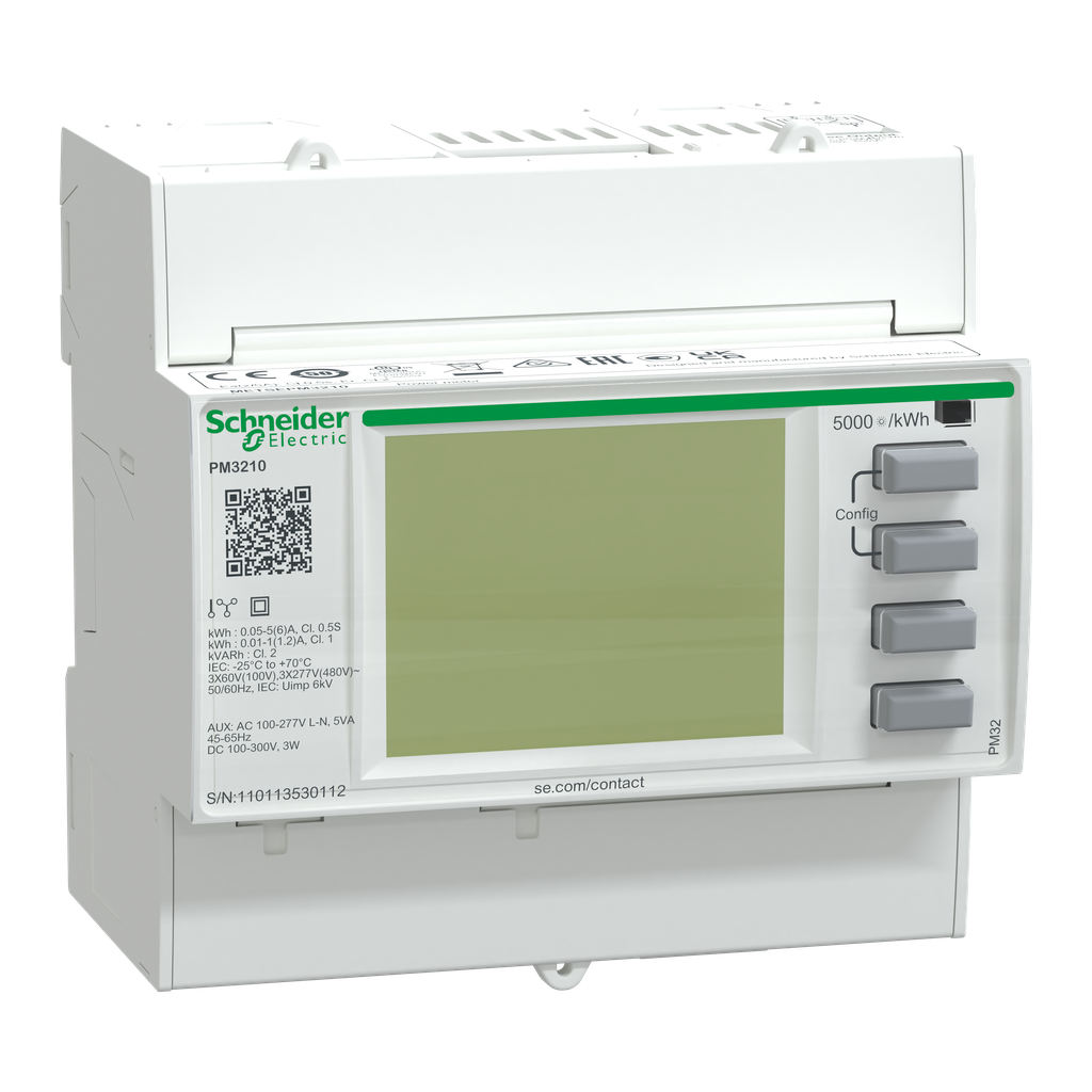 PowerLogic - centrale de mesure - PM3210 - modulaire - impulsions
