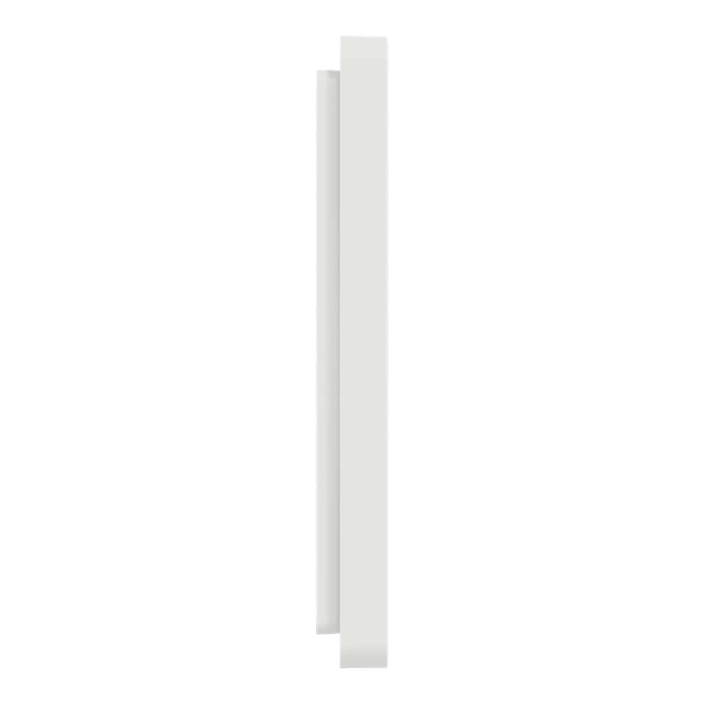 Odace Architecte - plaque de finition 1 poste - couleur Blanc craie