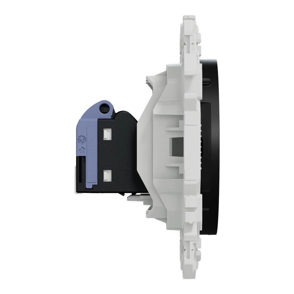 Odace - prise RJ45 - Cat6 UTP grade 1 à 2 - noir onyx