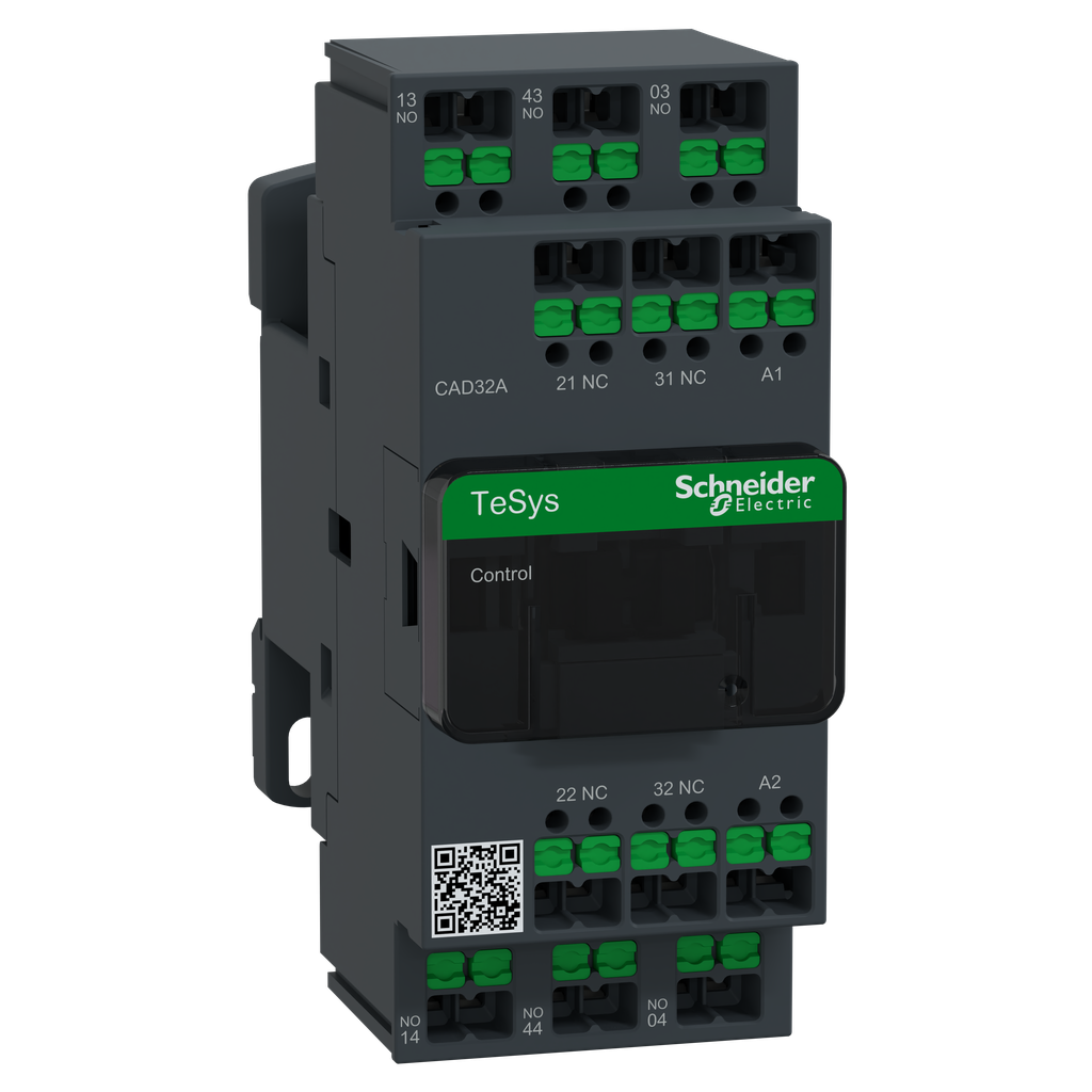 TeSys CAD32 - Snap In - contacteur - 3F+2O - instantané - 10A - 500Vca