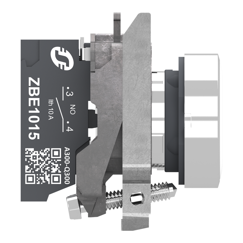 Harmony XB4 - bouton poussoir à impulsion - Ø22 - blanc - 1F - Push In