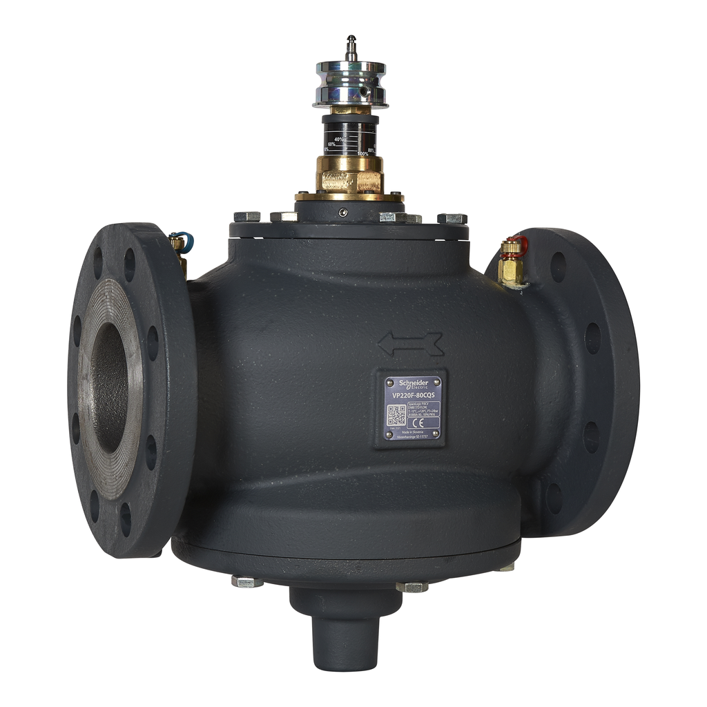 Vanne PIBCV DN80 standard flow avec plugs