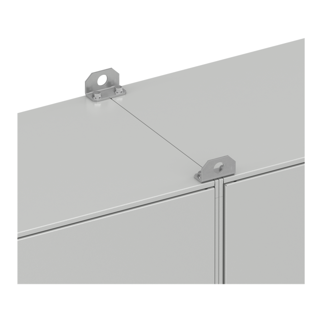 PanelSeT Accessoires - 1 jeu de 4 équerres double lev. - vis M12 - Charge 500kg