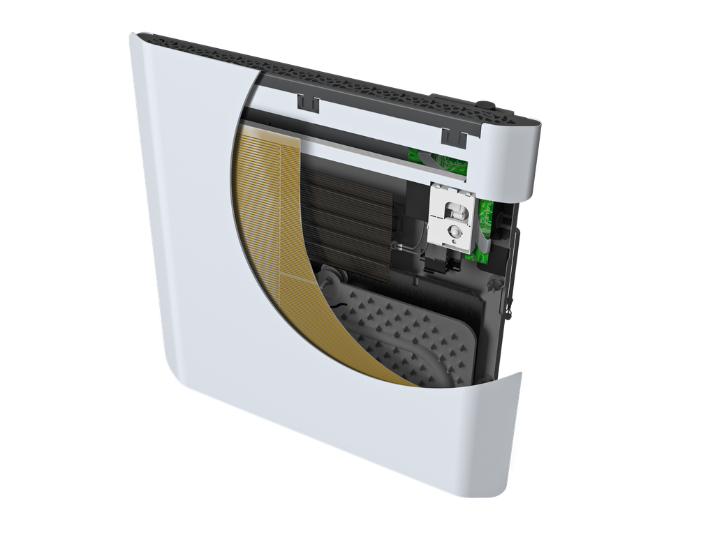 Radiateur connecté Calidoo nativ - horizontal - 1500W - Blanc satiné