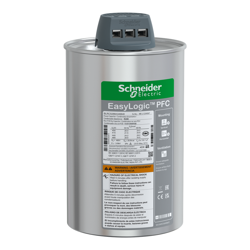 CONDENSATEUR CAN SDY 28.8 /34.6KVAR 480V