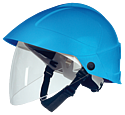 Casque isolant électricien avec visière intégrée arcflash APC 1, bleu
