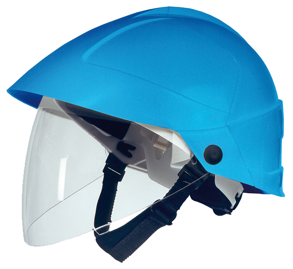 Casque isolant électricien avec visière intégrée arcflash APC 1, bleu