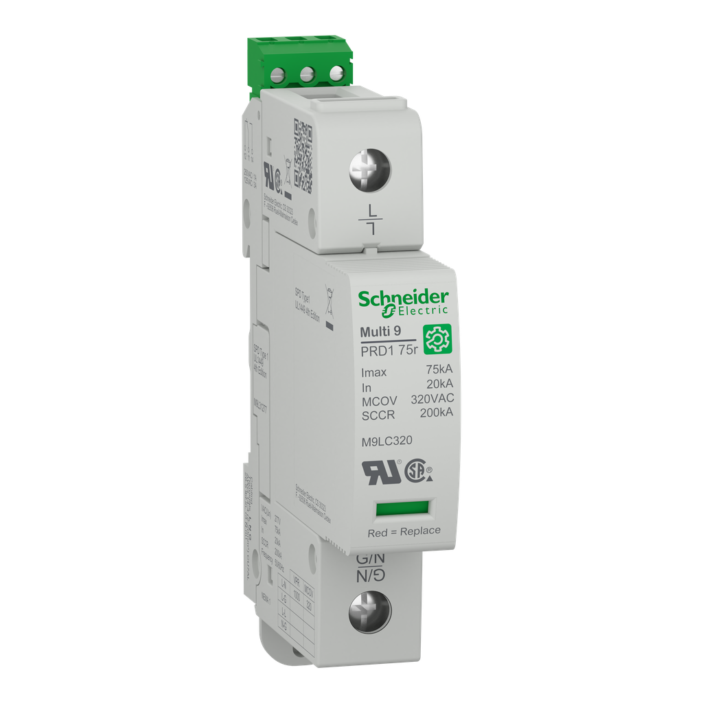 Multi 9 PRD1 75r 1P T1 277V Parafoudre debro UL1449