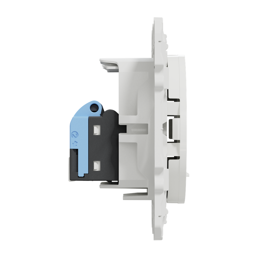 Odace 2011 - prise double RJ45 cat.6 UTP - grade 1 à 2 - à vis - blanc