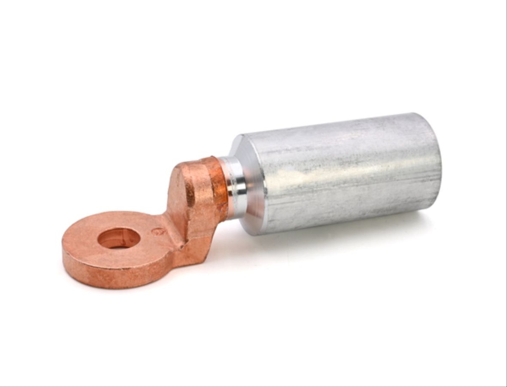 Cosse alu-cuivre 185 mm² - Diam.12 mm à fut long (poinçonnage)