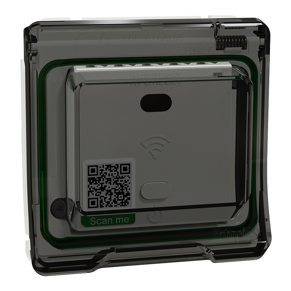 Mureva Styl - Répéteur wifi avec adaptateur - composable - IP55 - IK07 - blanc