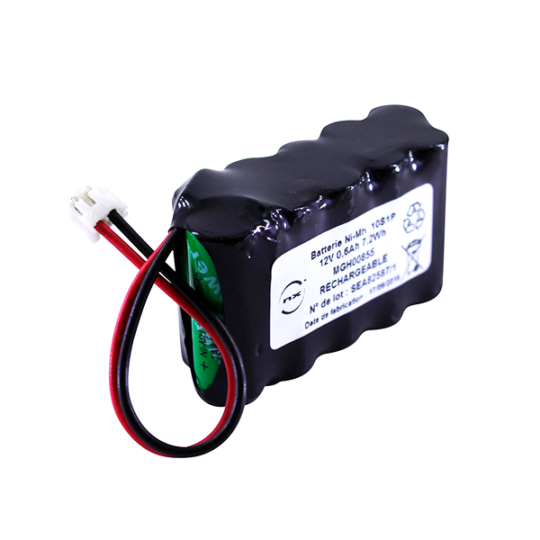 Pack(s) Batterie Nimh 10x 2/3AAA  10S1P ST6 12V 300mAh JST