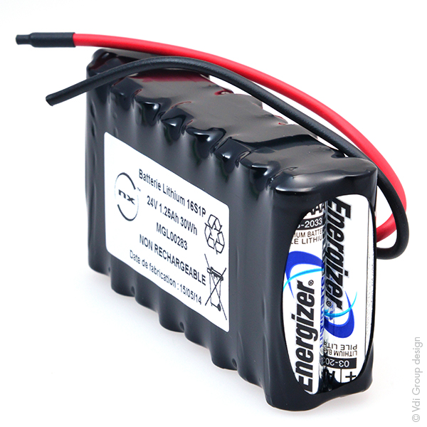 Pack(s) Batterie lithium 16x AAA 16S1P ST2 24V 1250mAh F200