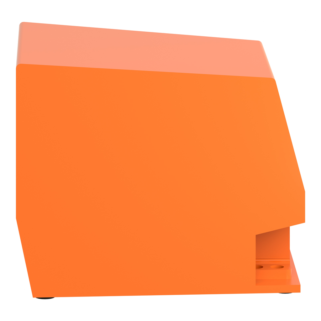 Preventa XPER - inter. à pied - simple - avec capot - métal.- orange - 2O+2F