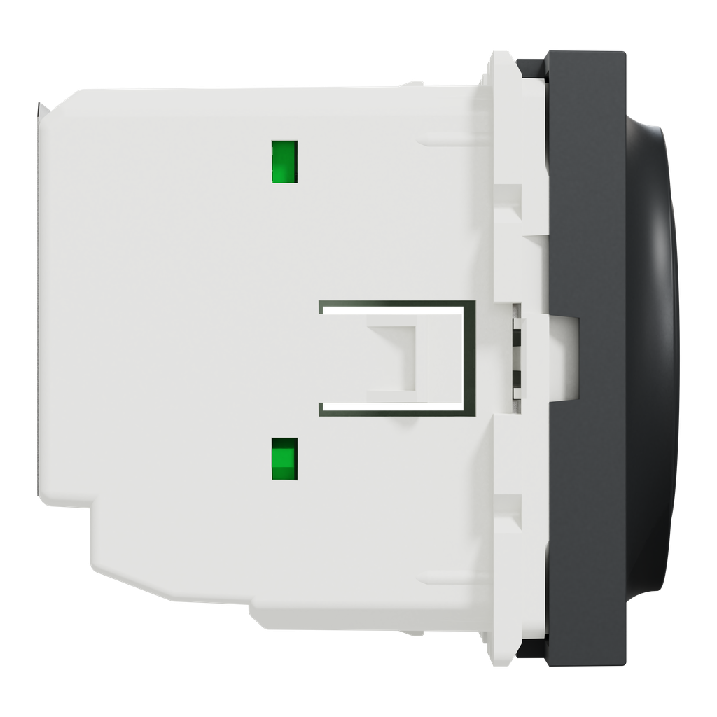 Unica - thermostat chauffage / climatisation - 8A - Anthracite - méca seul