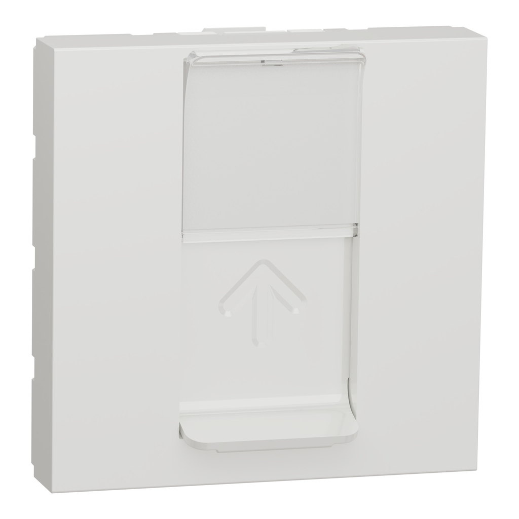 Unica - prise RJ45 simple - cat 6A blindé STP FTP - 2 mod - Blanc - méca seul
